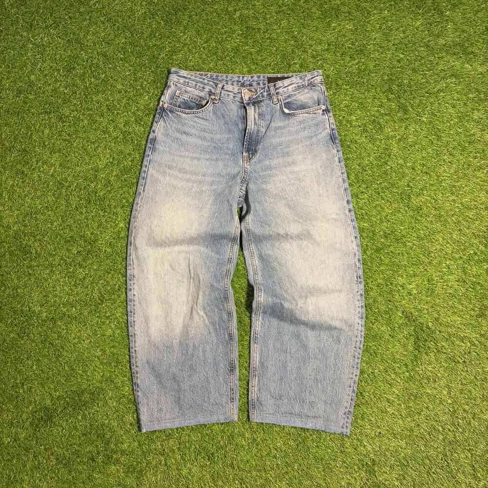 Zara Women’s Jeans Size US 6 EU 38 High Waist Straight Leg Light Wash Denim
